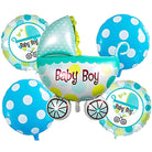 Its a Boy Pram Balloon - 5 pieces Set ALL PARTY SUPPLIES Pretty UR Party