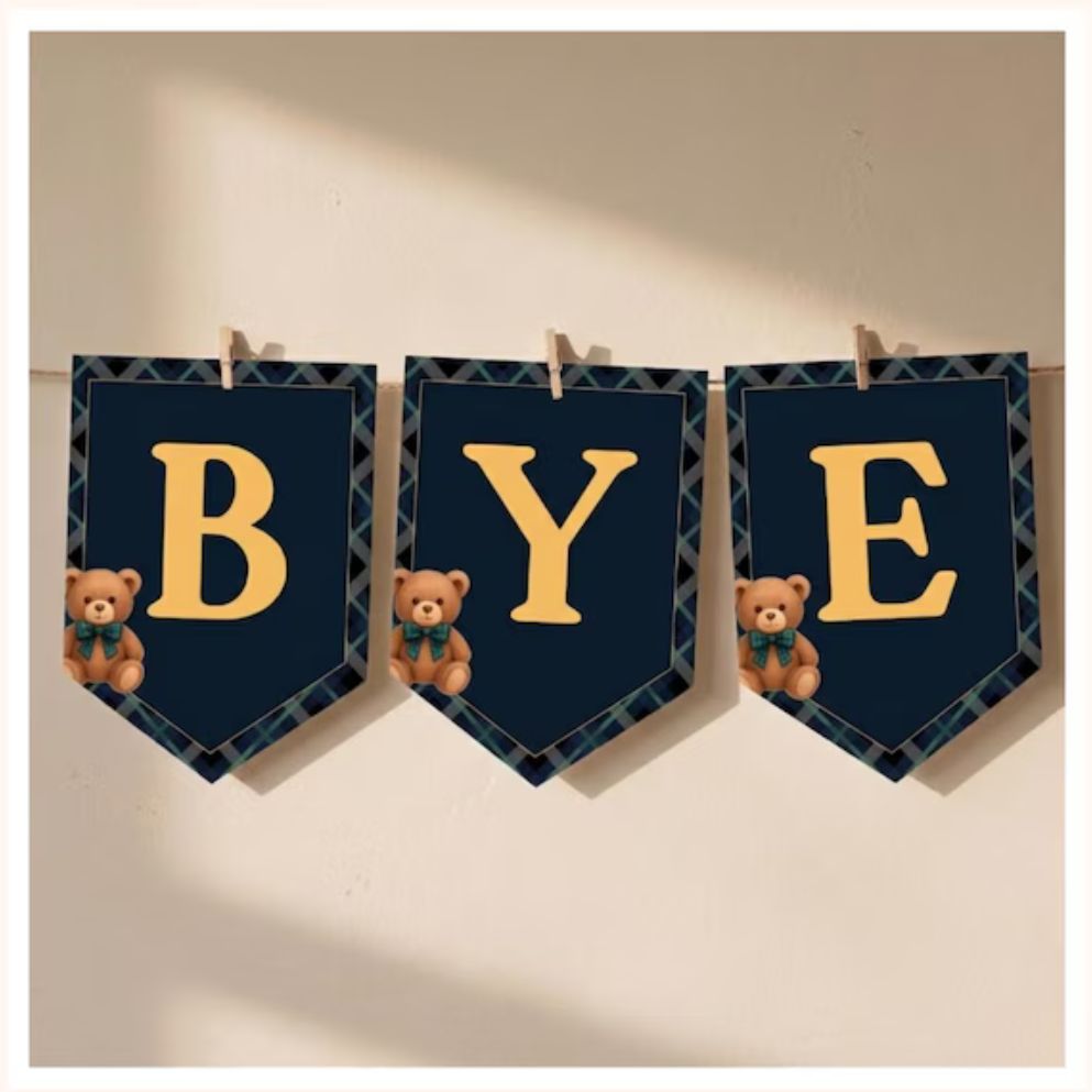 Preppy Baby Shower theme Bunting Preppy Baby Shower theme Bunting