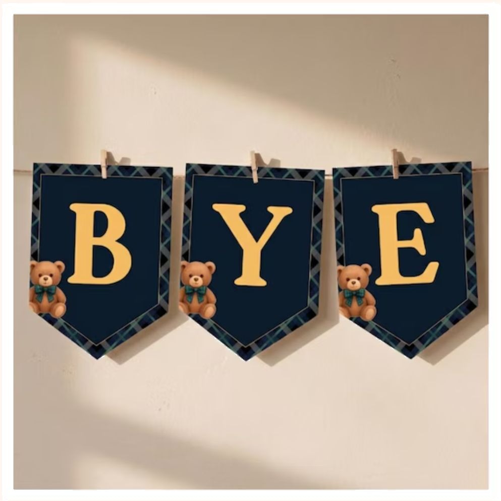 Preppy Baby Shower theme Bunting