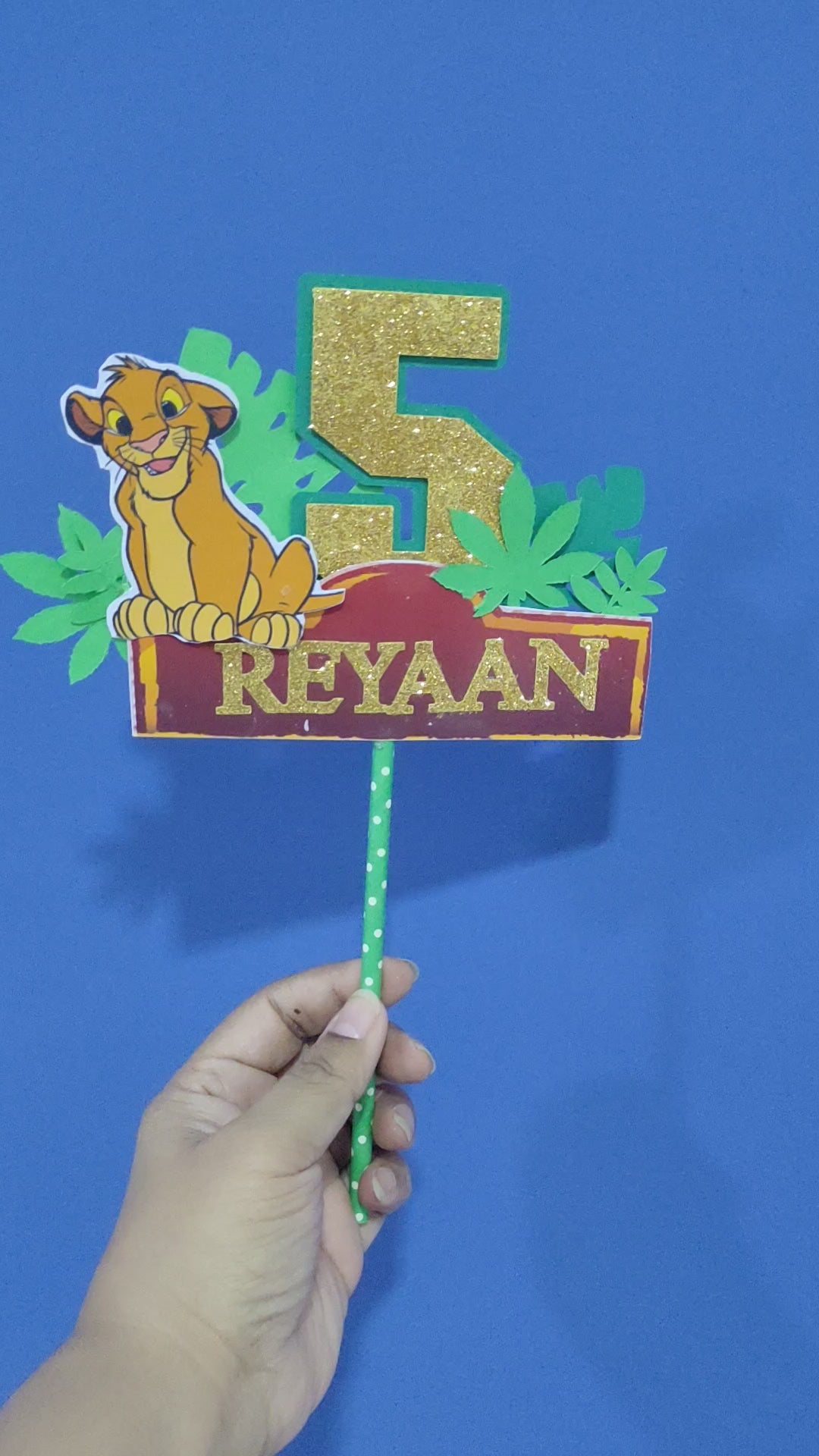Personalized Lion King Cake Topper HANDCRAFTED Pretty UR Party