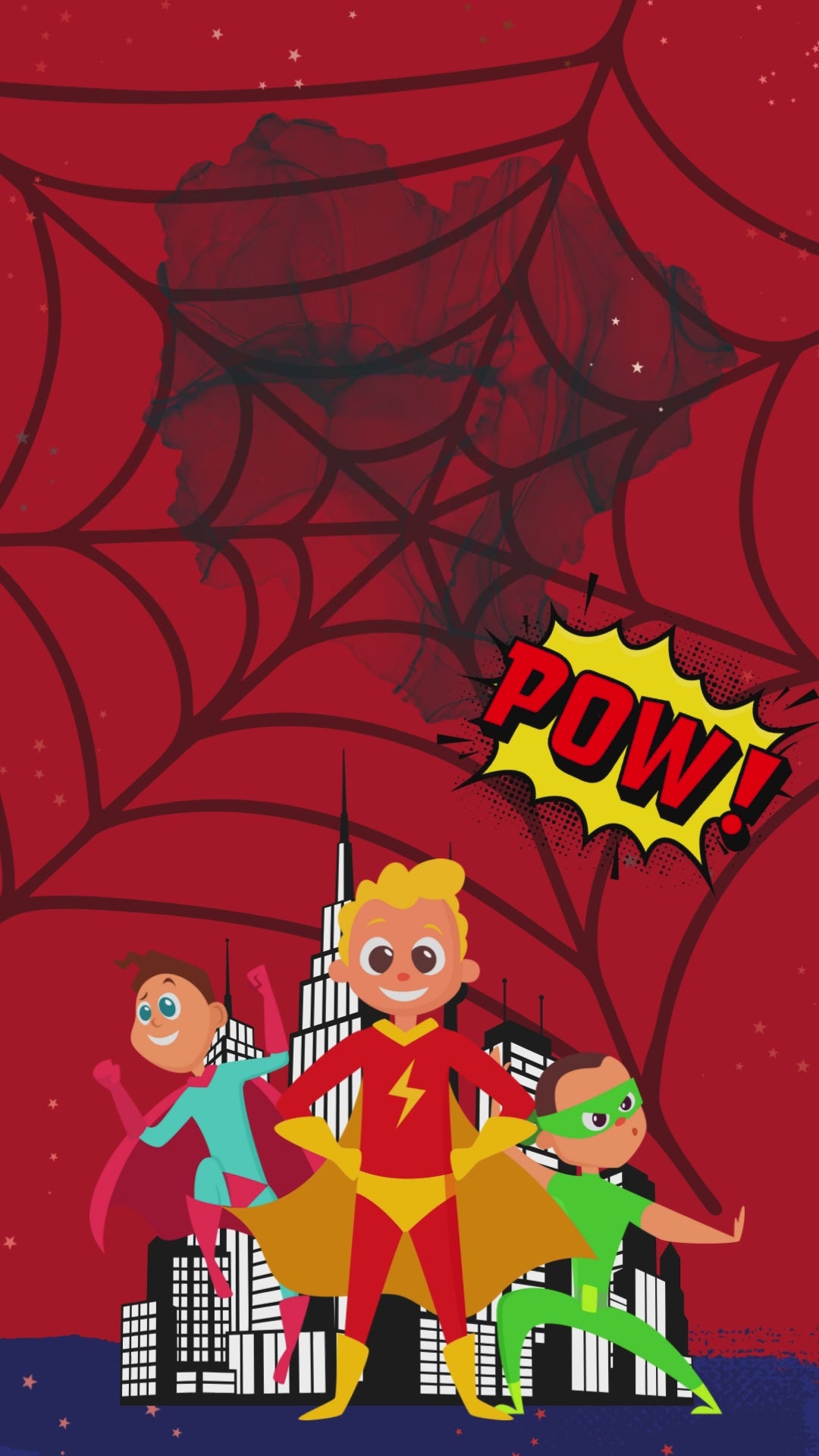 Superhero theme Video Invite INVITATIONS Pretty UR Party
