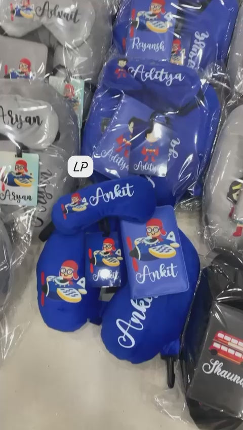 Personalised Superhero Travel Combo - Set of 4 RETURN GIFTS PRETTY UR PARTY