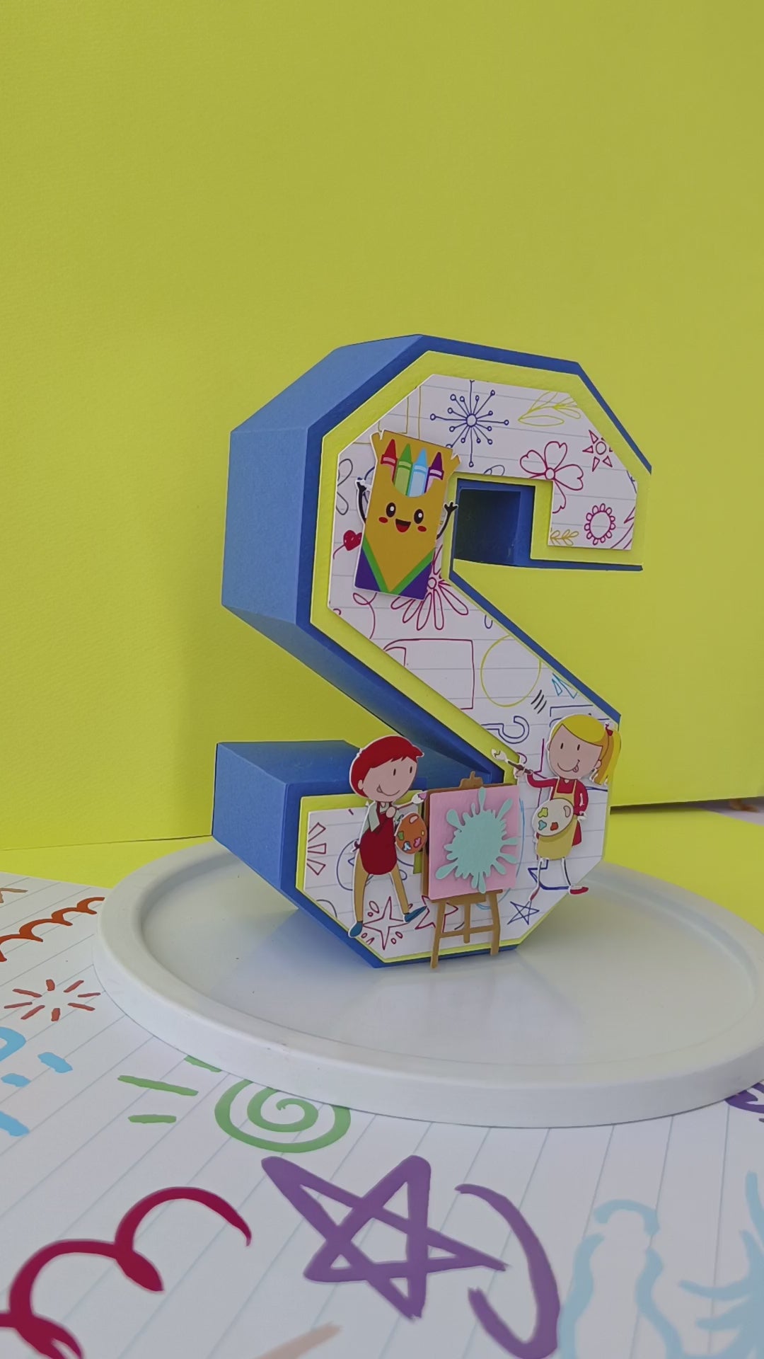 Art & Craft 3D Letter / Number HANDCRAFTED PRETTY UR PARTY
