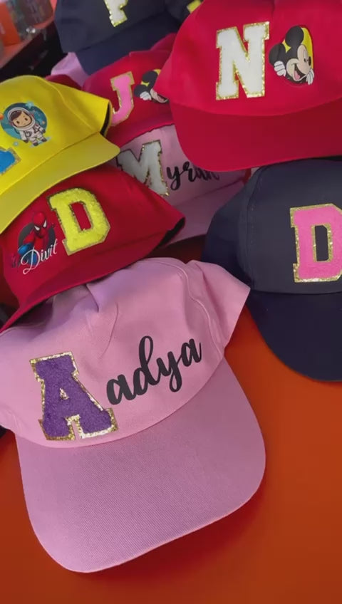 Personalised Cap with Initial and Name PRETTY UR PARTY