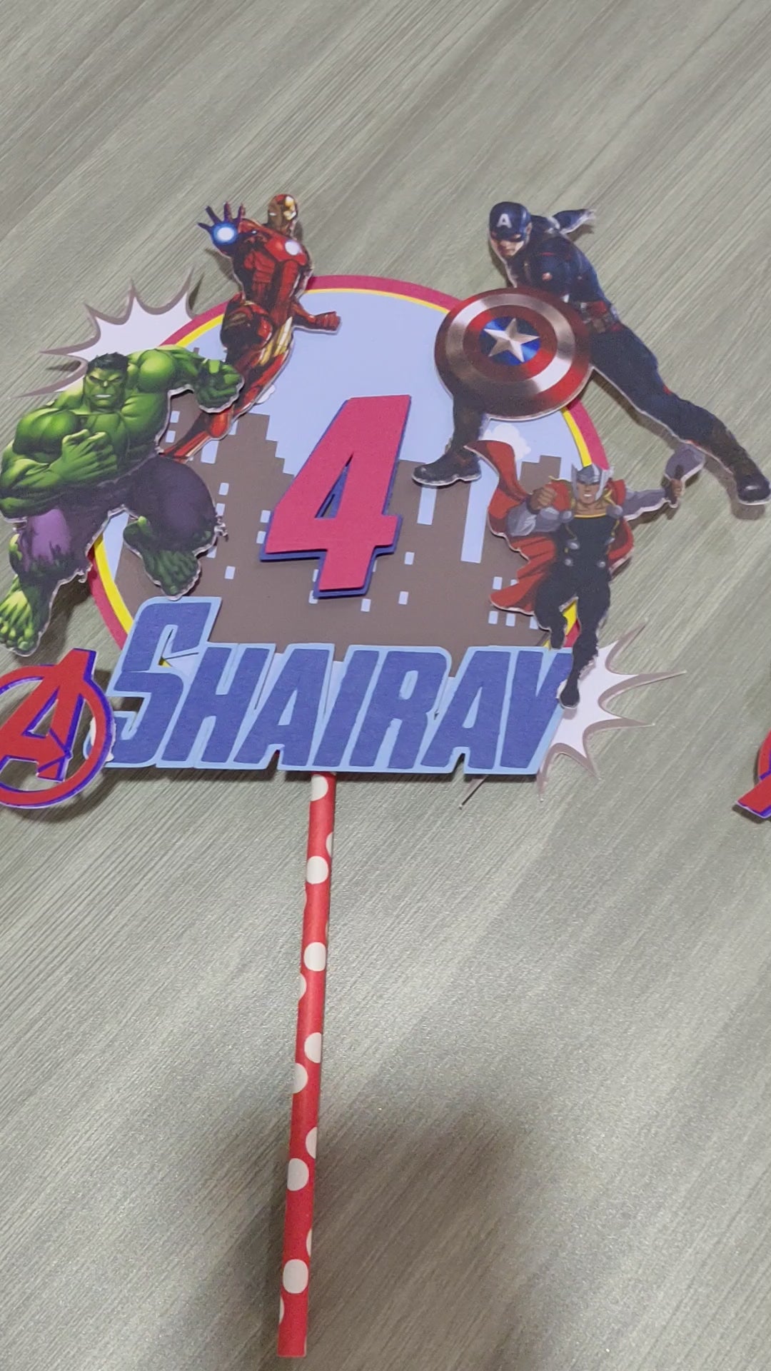 Avengers Cake Topper HANDCRAFTED Pretty UR Party