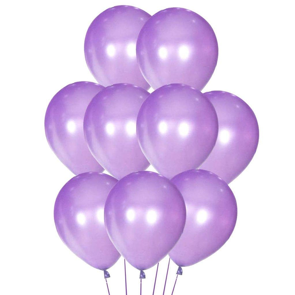 Purple Metallic Latex Balloon - Pack of 50 DECORATIONS Pretty UR Party