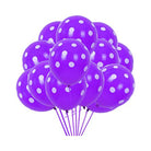 Purple Polka Dots Latex Balloons - Pack of 25 ALL PARTY SUPPLIES Pretty UR Party