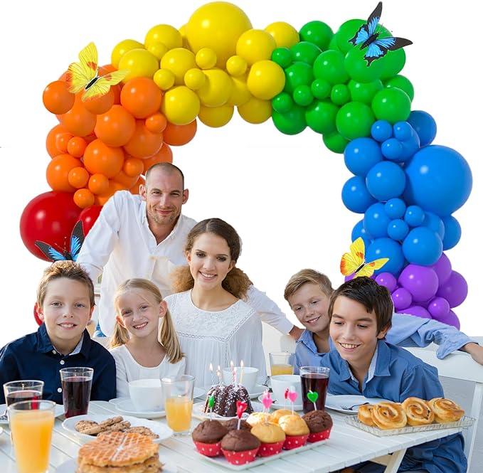 Rainbow Balloons Kit - Pack of 73 pieces DECORATIONS Pretty UR Party
