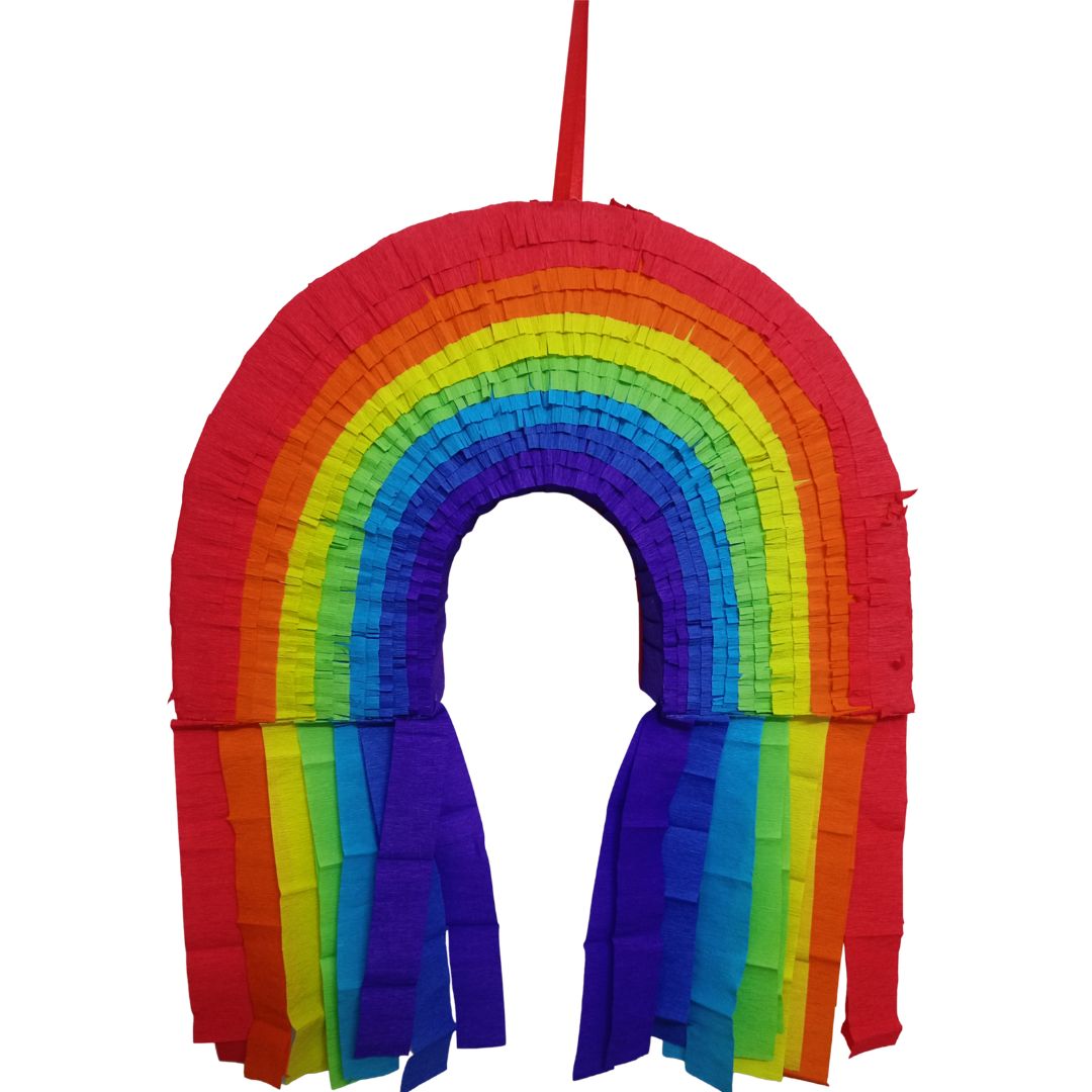 Handcrafted Rainbow Pinata Handcrafted Rainbow Pinata