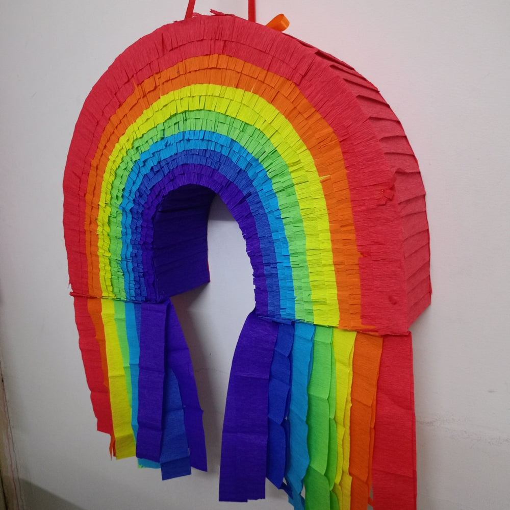 Handcrafted Rainbow Pinata Handcrafted Rainbow Pinata