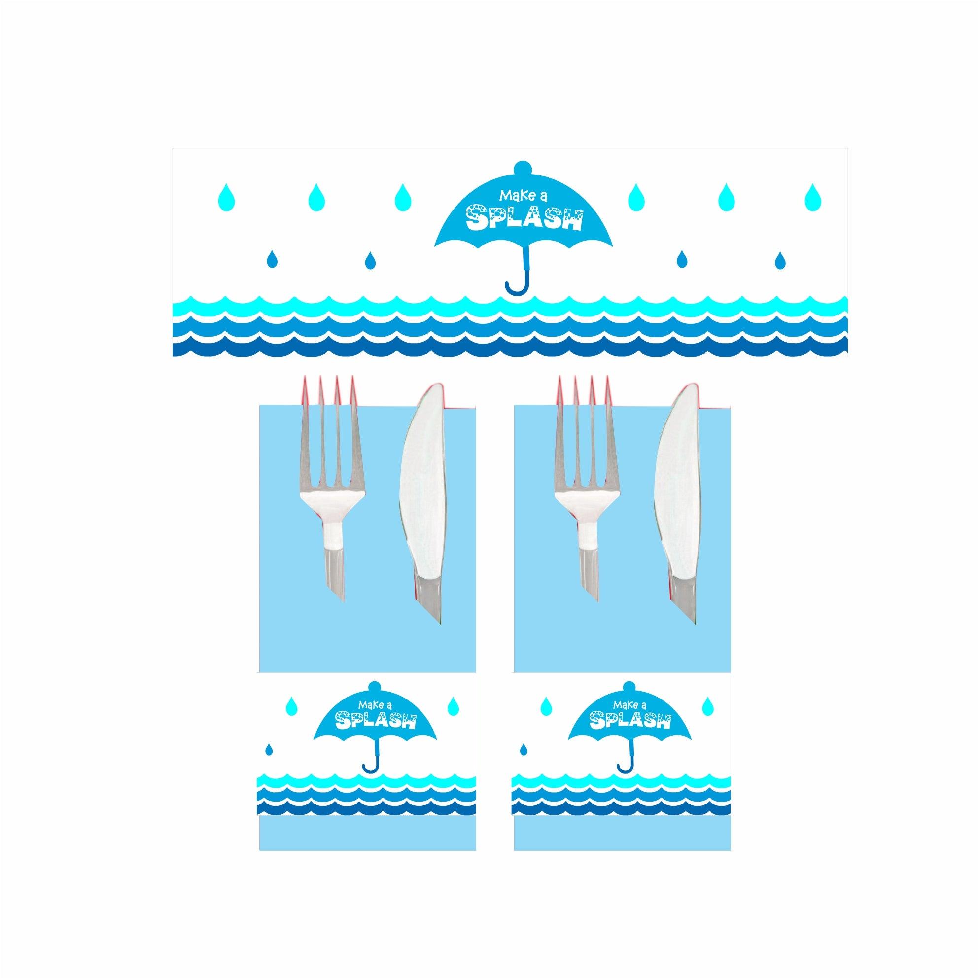 Monsoon Theme Napkin Rings THEME PARTIES Pretty UR Party