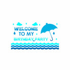 Monsoon Theme Entrance Banner / Door Sign THEME PARTIES Pretty UR Party