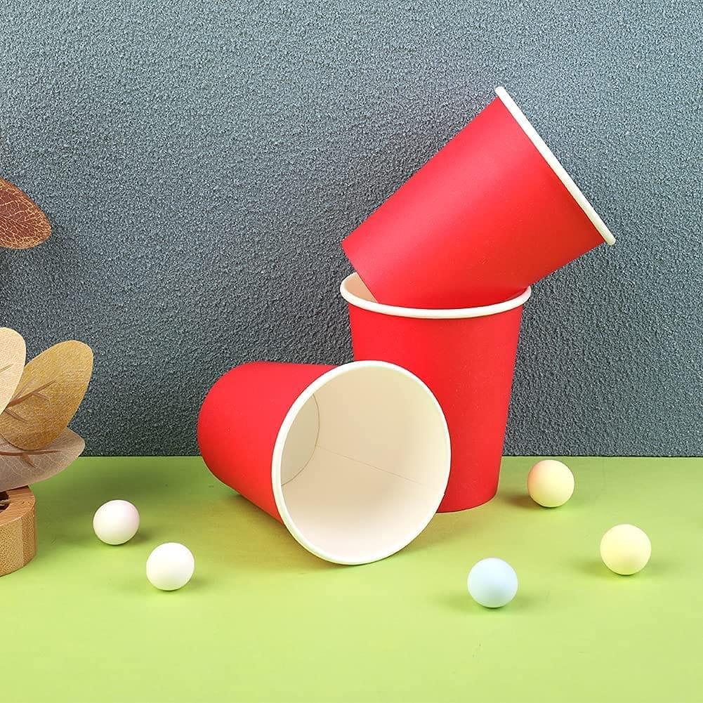 Red Paper Cups - pack of 10 THEME PARTIES Pretty UR Party