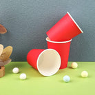 Red Paper Cups - pack of 10 THEME PARTIES Pretty UR Party