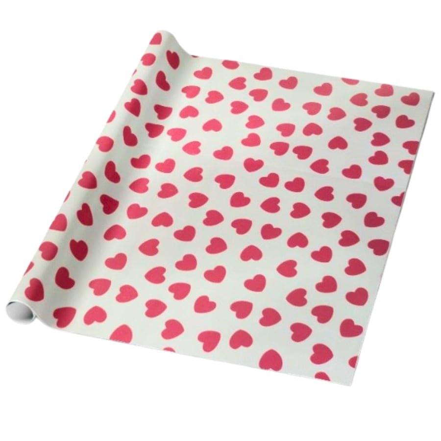Red Hearts Wrapping paper (pack of 5) RETURN GIFTS Pretty UR Party
