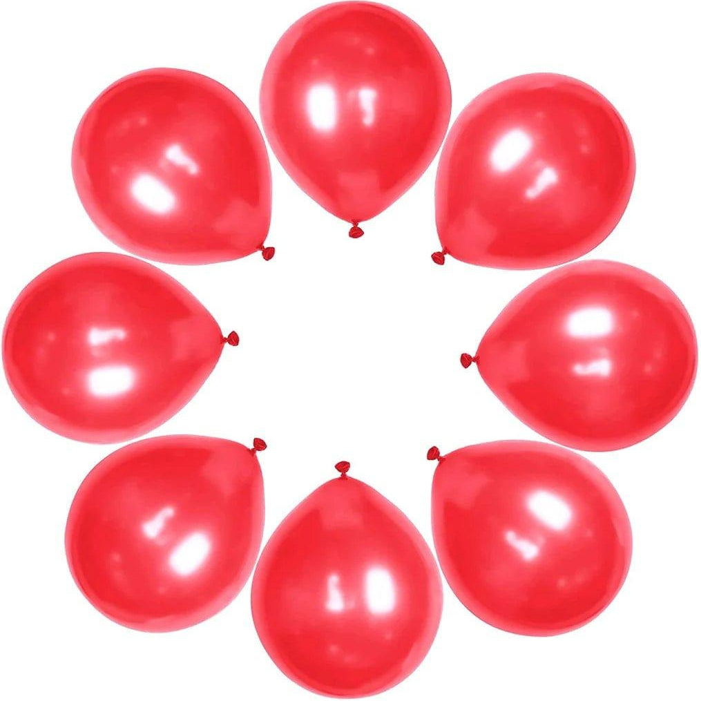 Red Metallic Latex Balloon - Pack of 50 ALL PARTY SUPPLIES Pretty UR Party