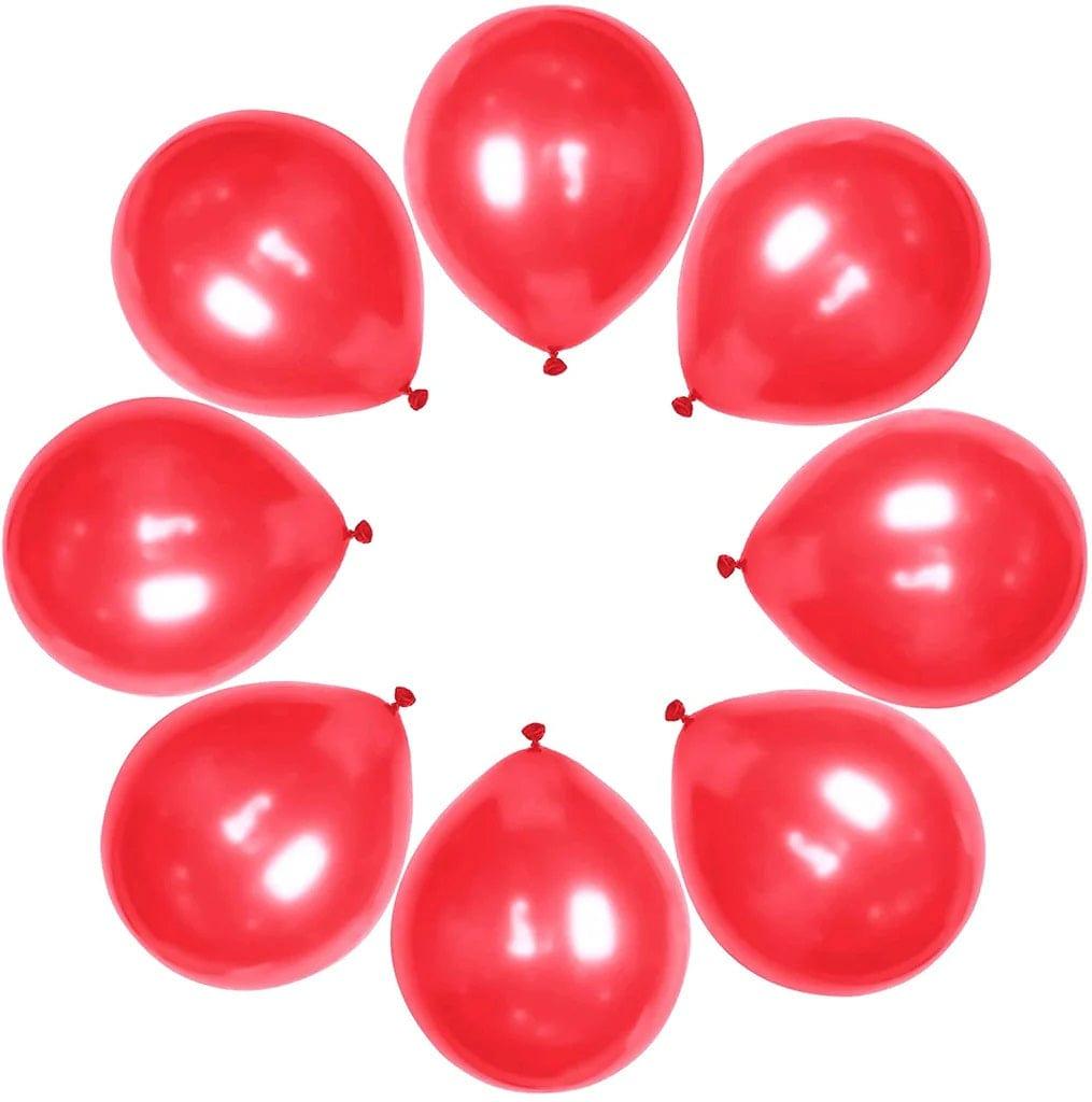 Red Metallic Latex Balloon - Pack of 50 ALL PARTY SUPPLIES Pretty UR Party