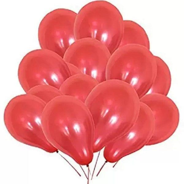 Red Metallic Latex Balloon - Pack of 50 ALL PARTY SUPPLIES Pretty UR Party