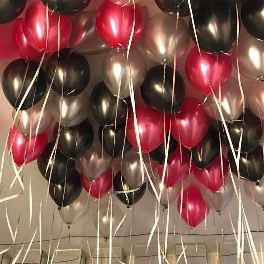 Red Metallic Latex Balloon - Pack of 50 ALL PARTY SUPPLIES Pretty UR Party