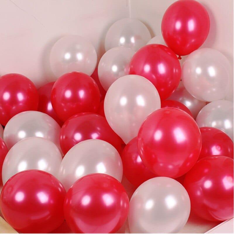 Red Metallic Latex Balloon - Pack of 50 ALL PARTY SUPPLIES Pretty UR Party