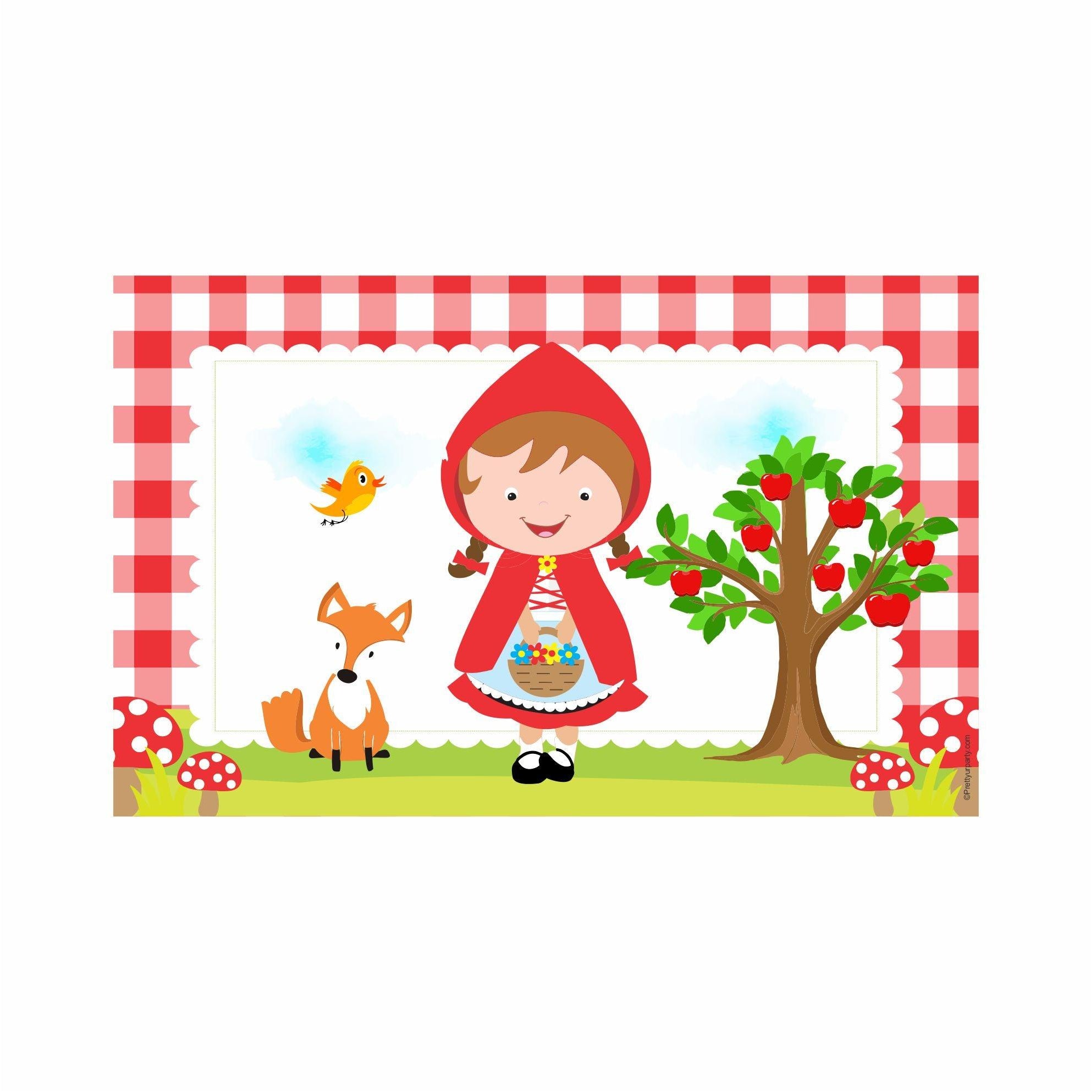 Little Red Riding Hood Theme Table Mats THEME PARTIES Pretty UR Party