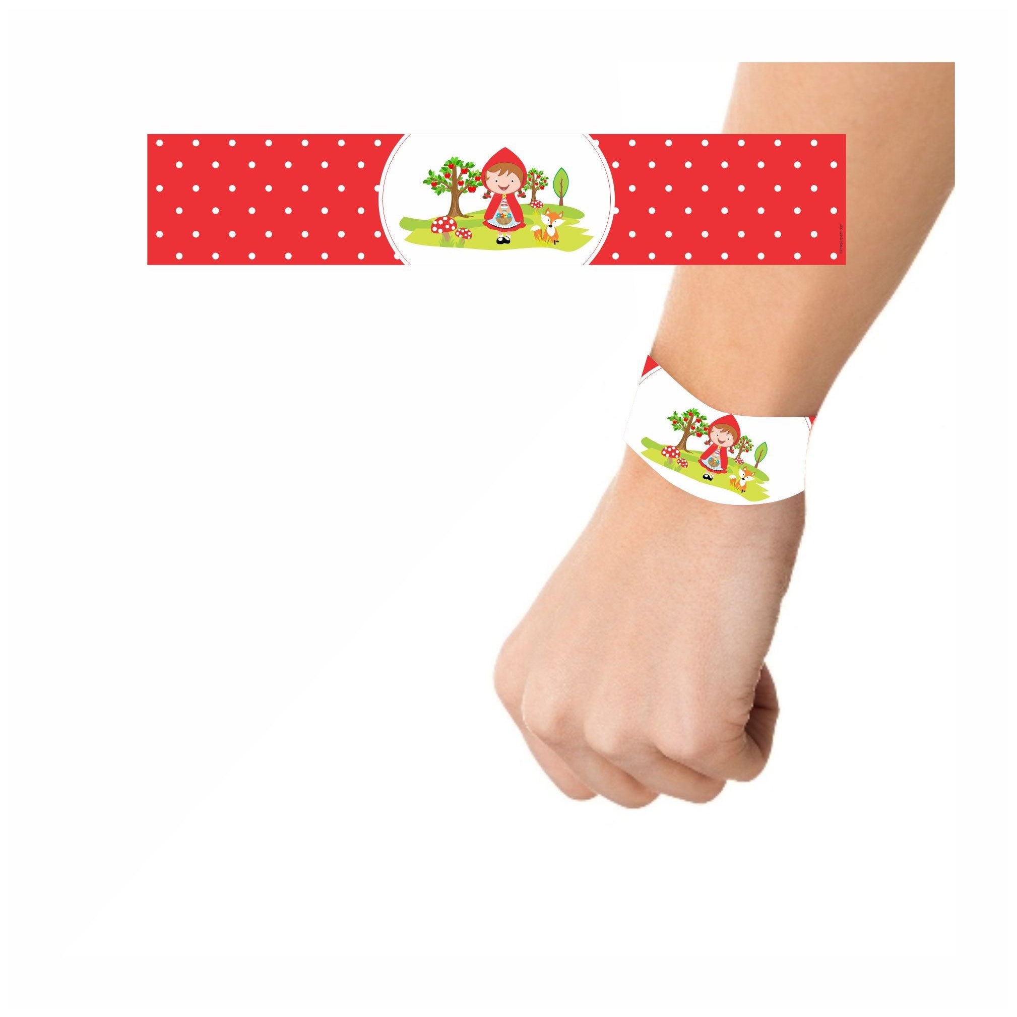 Little Red Riding Hood Theme Wrist Bands - Pack of 10 THEME PARTIES Pretty UR Party