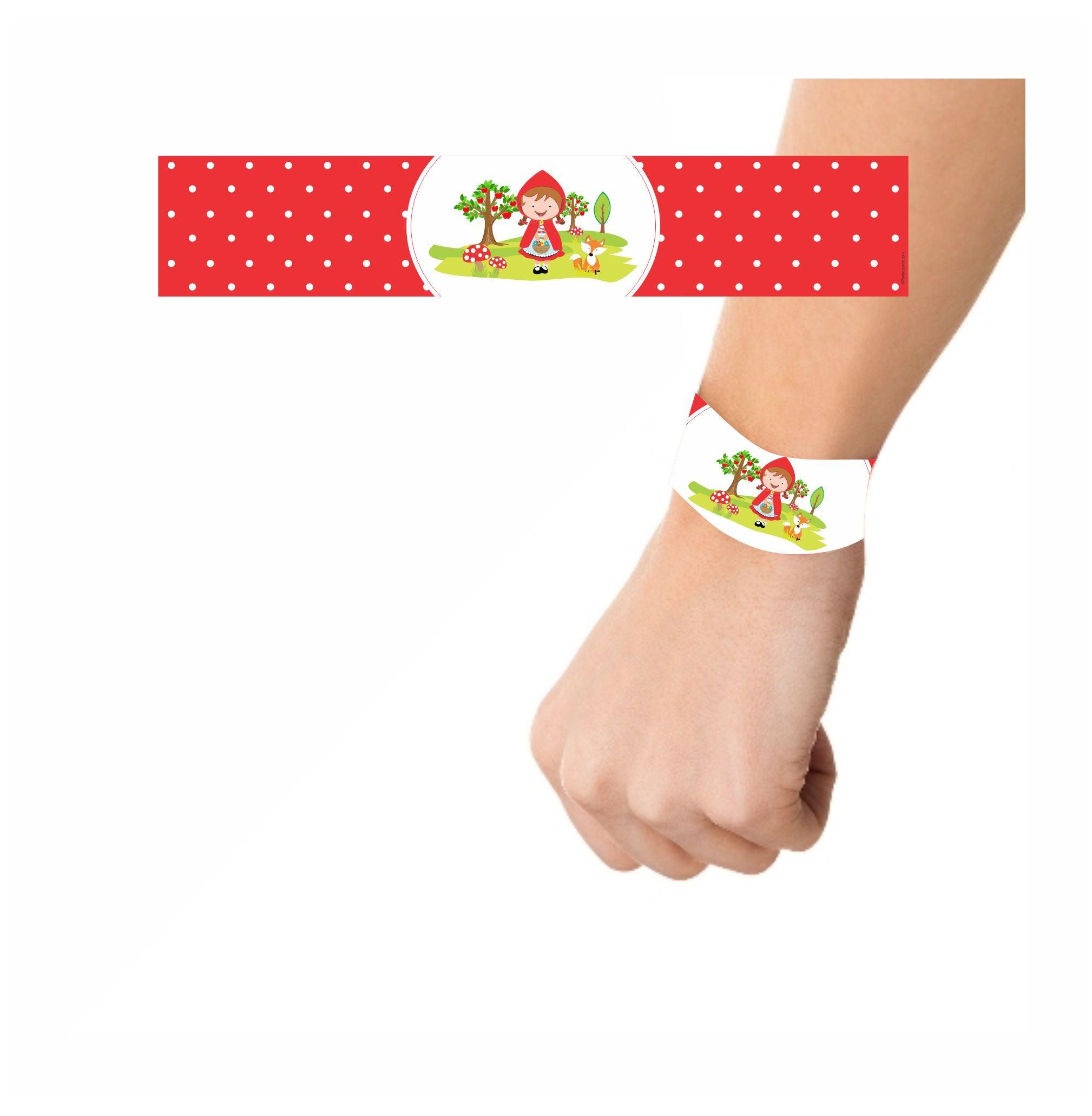 Little Red Riding Hood Theme Wrist Bands - Pack of 10 THEME PARTIES Pretty UR Party