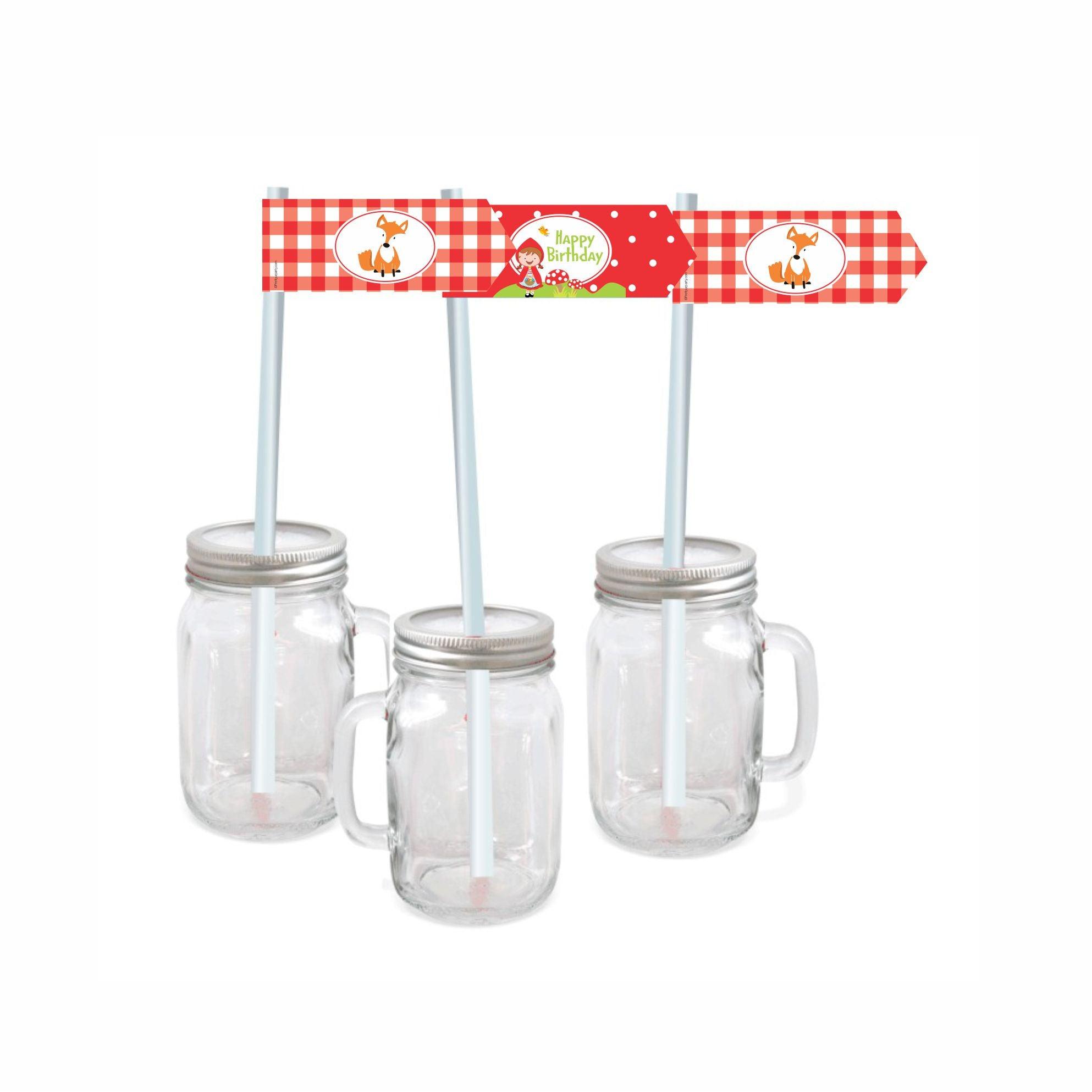 Little Red Riding Hood Theme Drink Straws THEME PARTIES Pretty UR Party