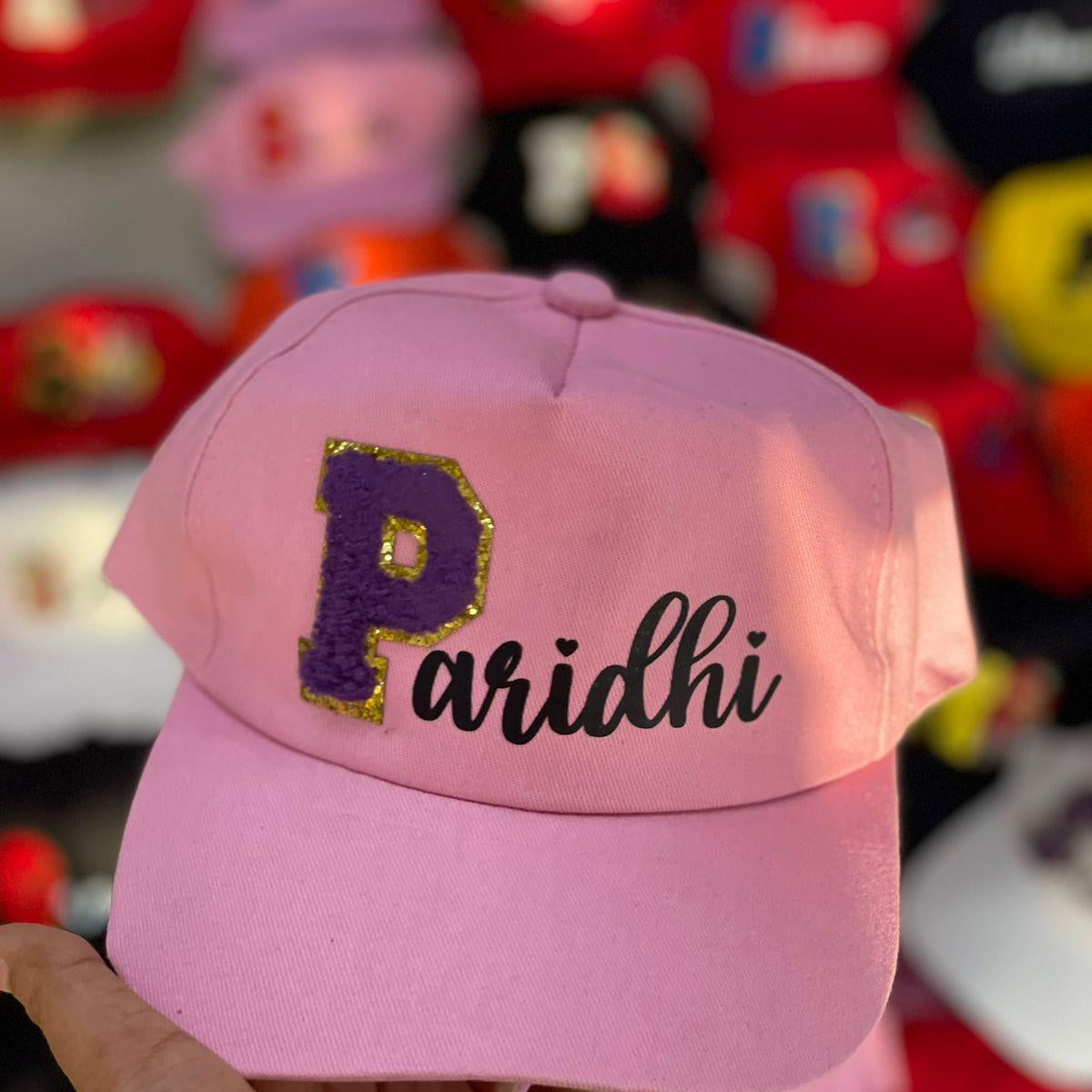 Personalised Cap with Initial and Name PRETTY UR PARTY