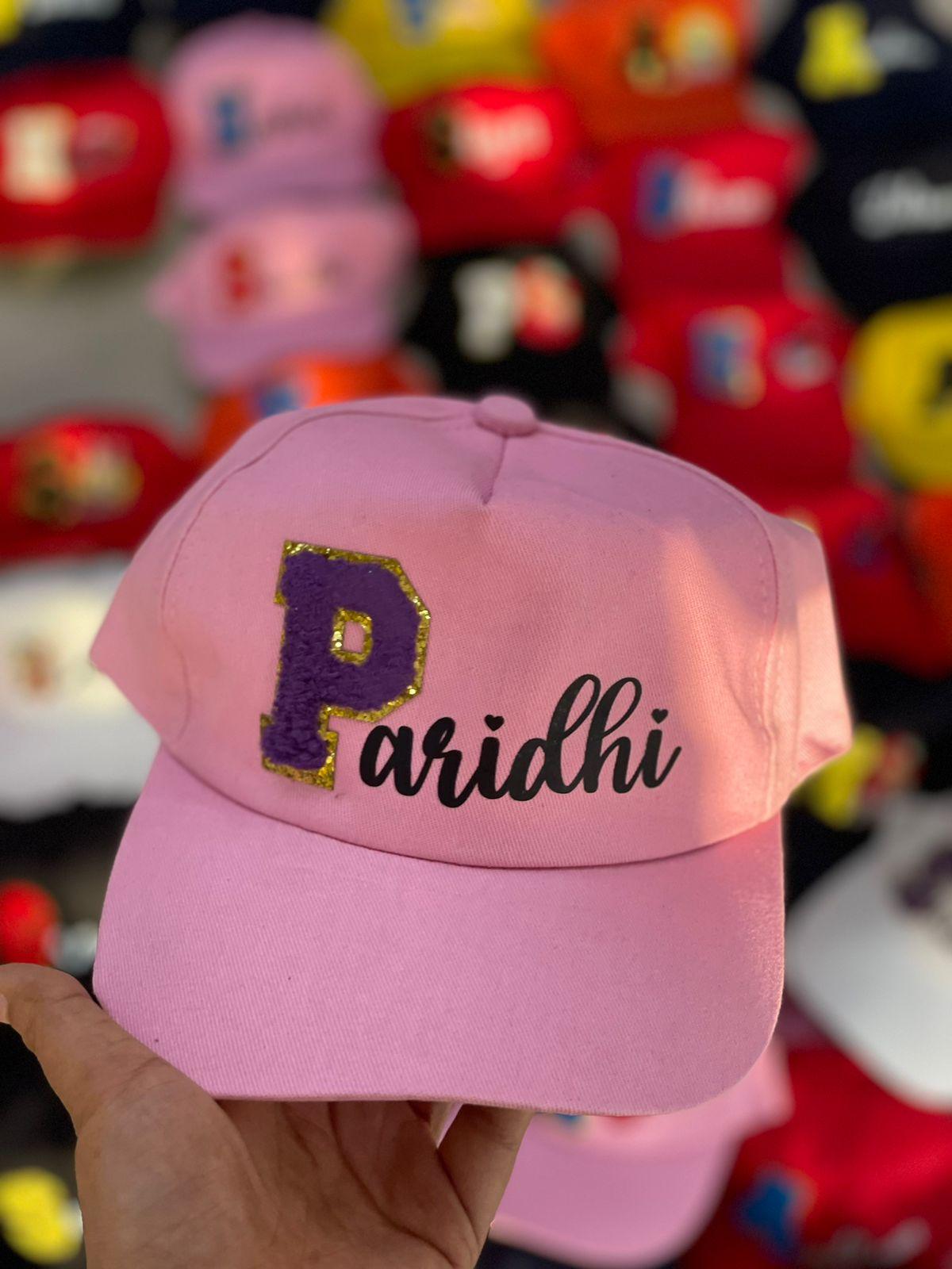Personalised Cap with Initial and Name PRETTY UR PARTY