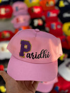 Personalised Cap with Initial and Name PRETTY UR PARTY