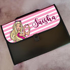 Personalised Barbie Piano Folder BACK TO SCHOOL PRETTY UR PARTY