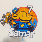 Dog man Cake Topper HANDCRAFTED Pretty UR Party