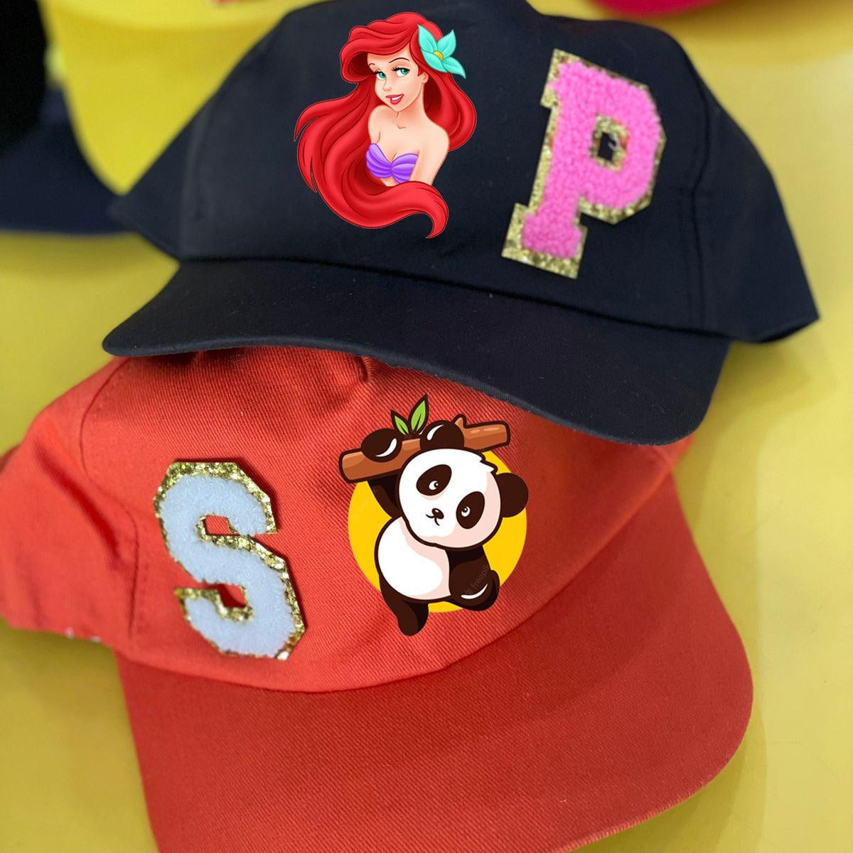 Personalised Cap with Initial and Character PRETTY UR PARTY