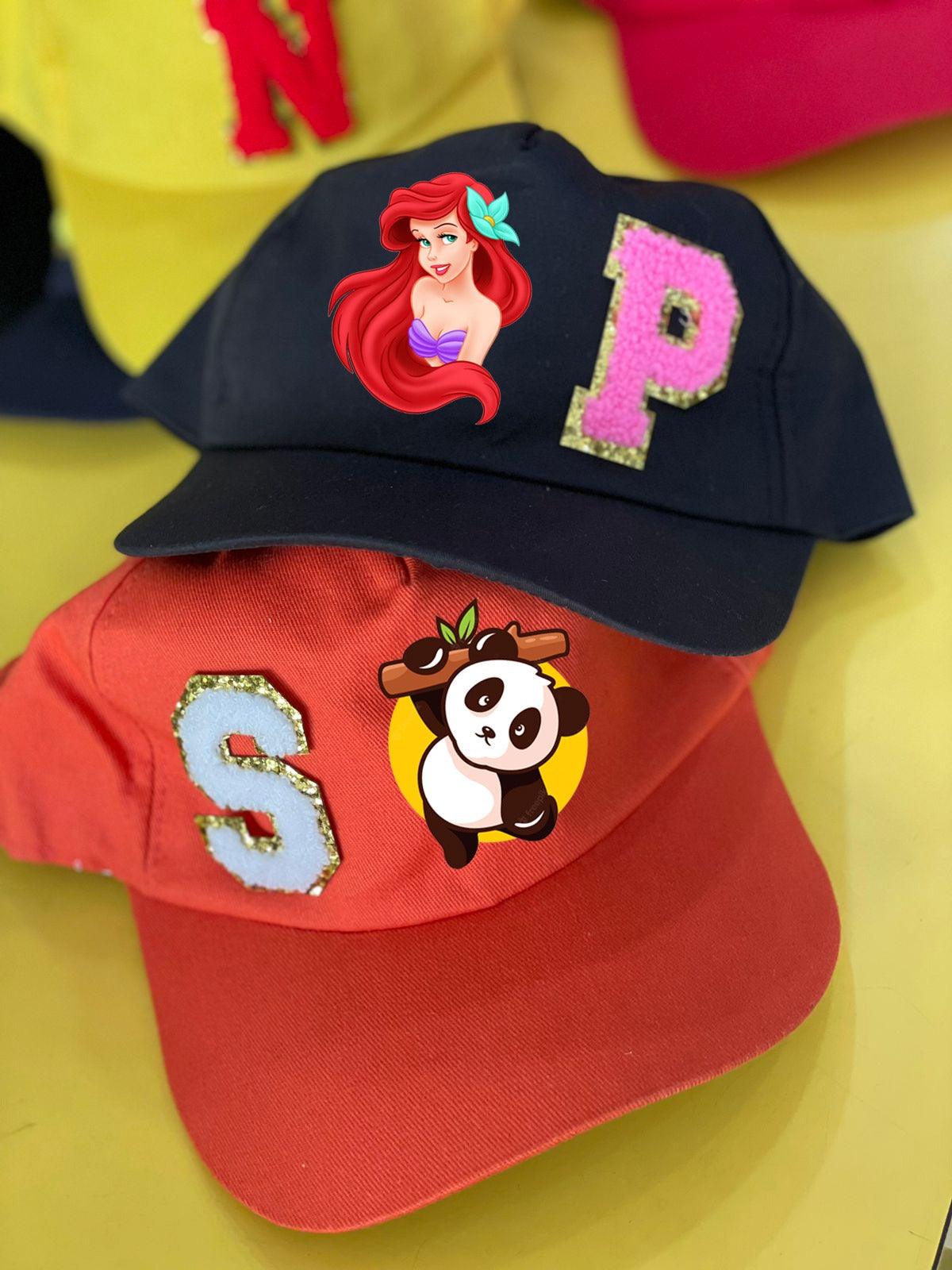 Personalised Cap with Initial and Character PRETTY UR PARTY