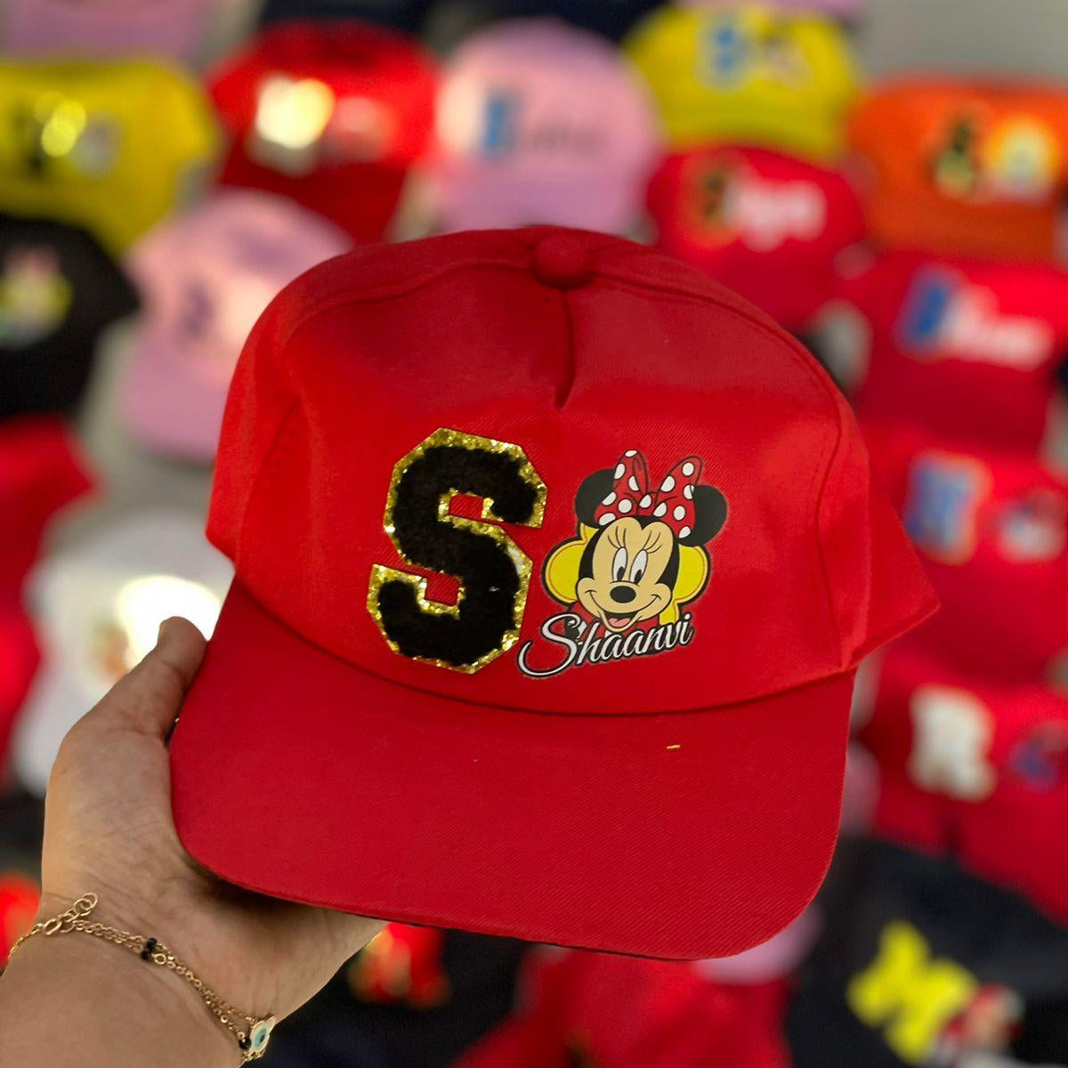 Personalised Cap with Initial and Character PRETTY UR PARTY