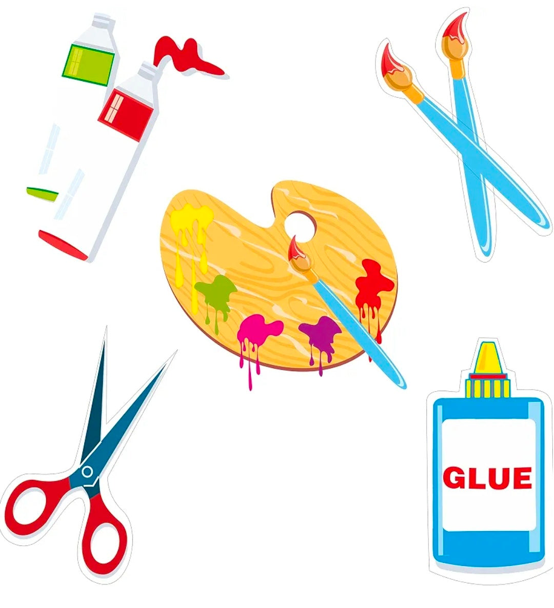 Art and Craft Theme Cutouts