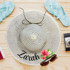 Personalised Beach Hat PERSONALISED PRETTY UR PARTY