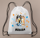 Personalised Bluey Drawstring Bag RETURN GIFTS PRETTY UR PARTY