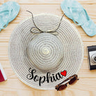 Personalised Beach Hat PERSONALISED PRETTY UR PARTY