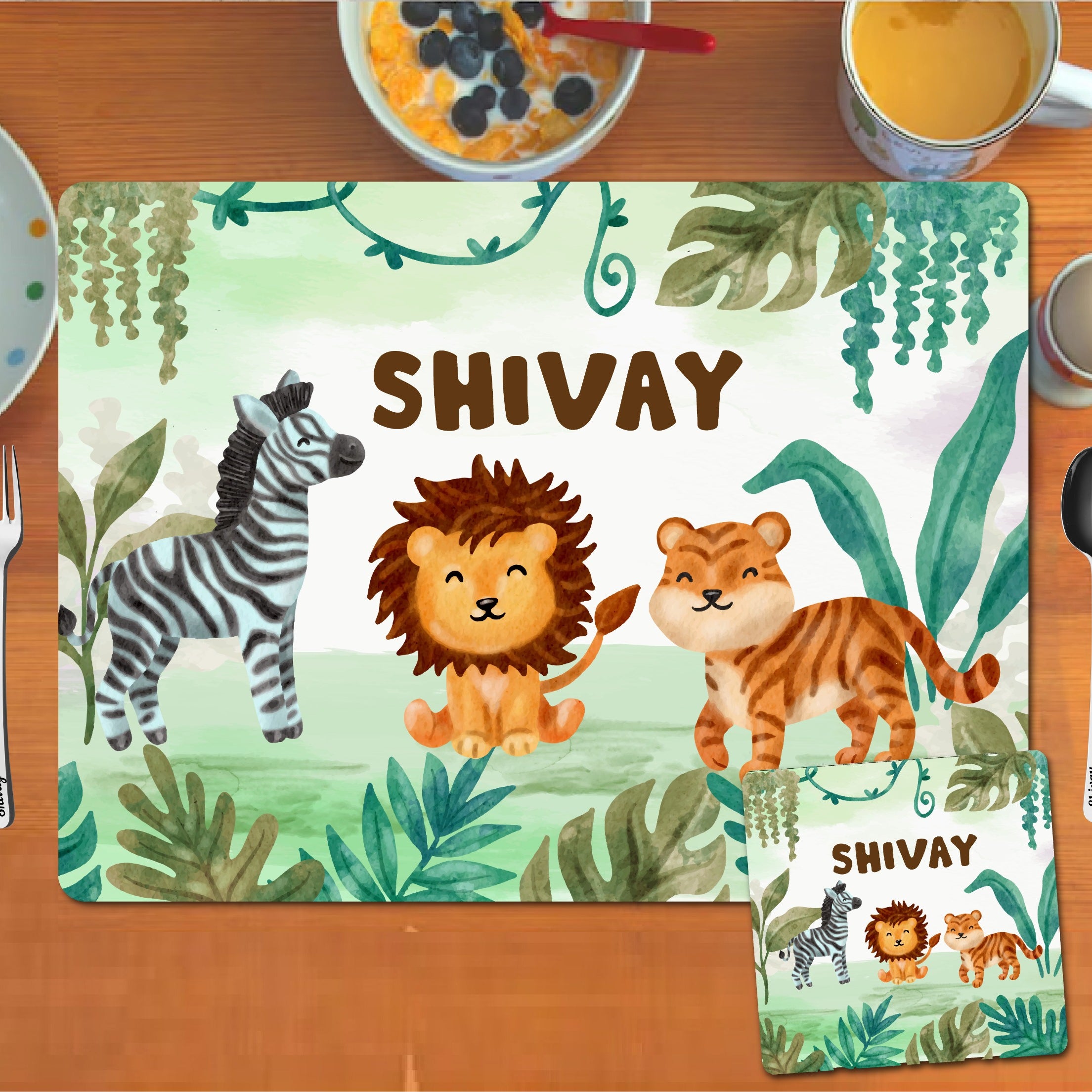 Jungle theme Placemat combo Jungle theme Placemat combo