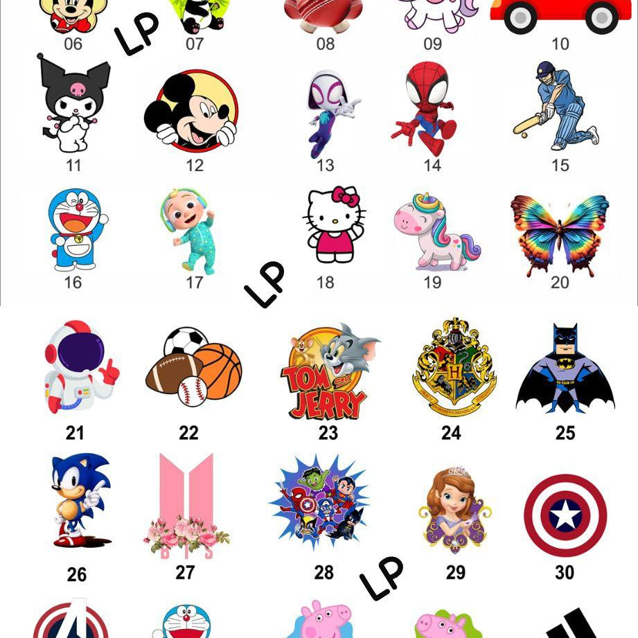 Personalised Cap with Initial and Character PRETTY UR PARTY