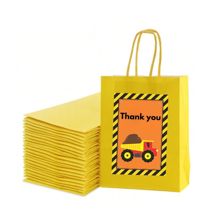 Construction theme gift bags Construction theme gift bags