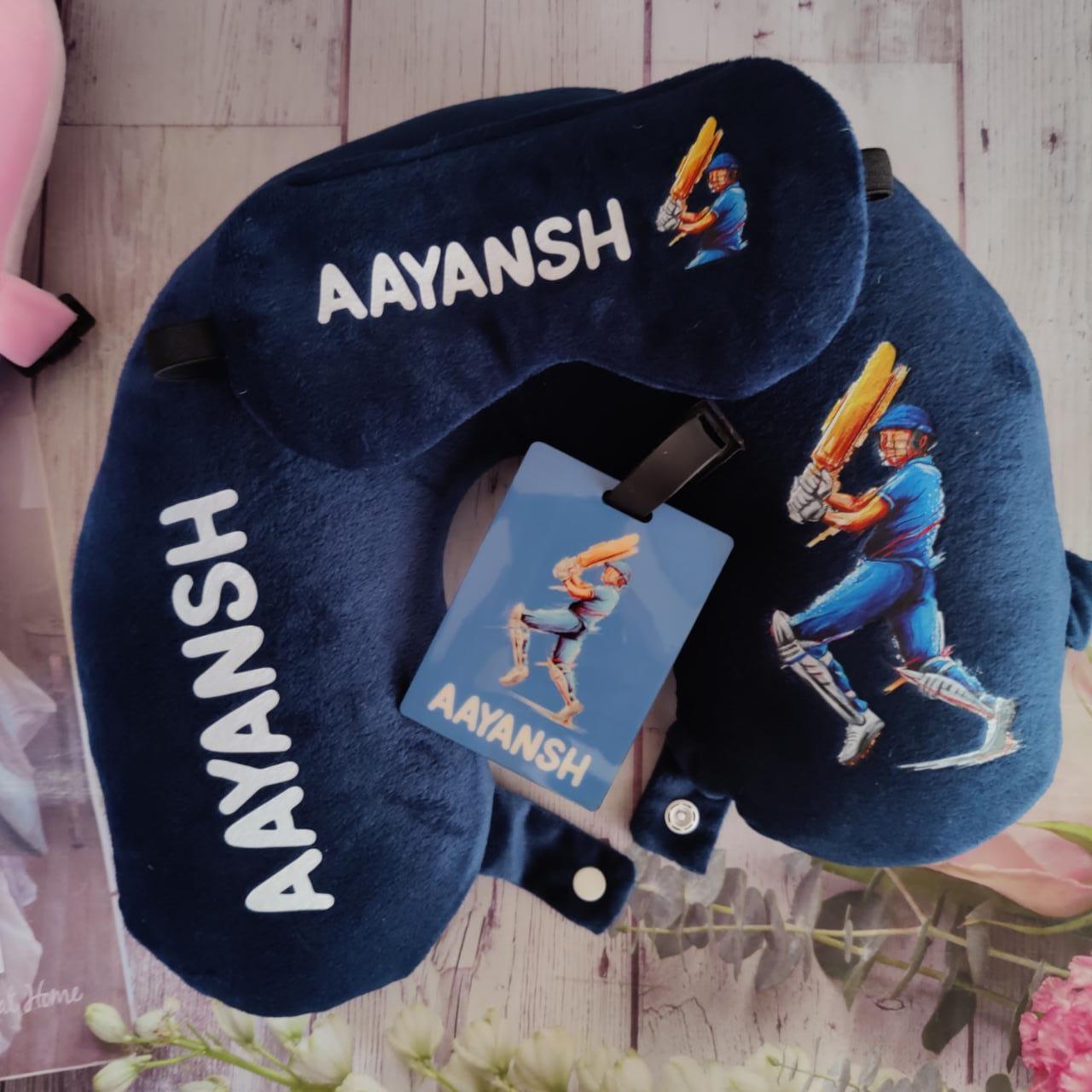 Personalised Cricket Travel Combo - Set of 3 RETURN GIFTS PRETTY UR PARTY