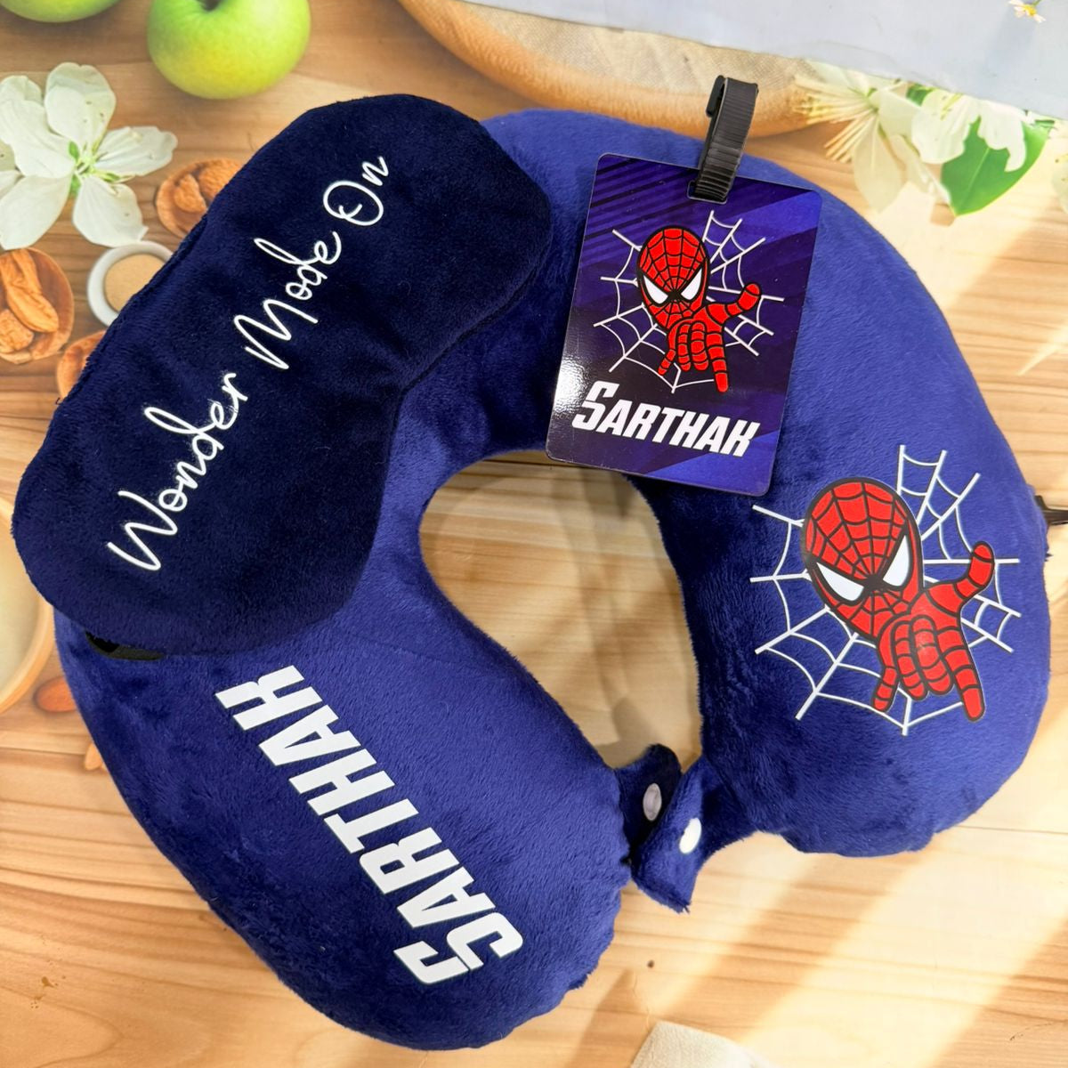 Personalised Spiderman theme Travel Combo - Set of 3 Personalised Spiderman theme Travel Combo - Set of 3