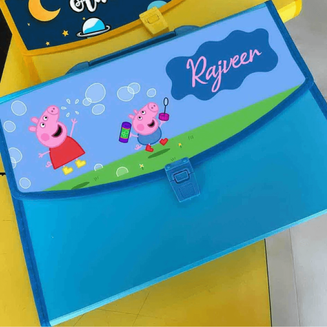 Personalised Peppa Pig Piano Folder BACK TO SCHOOL PRETTY UR PARTY