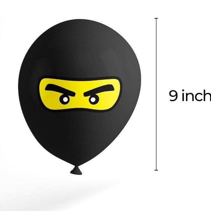 Ninjago Printed Latex Balloons - Pack of 10 ALL PARTY SUPPLIES Pretty UR Party