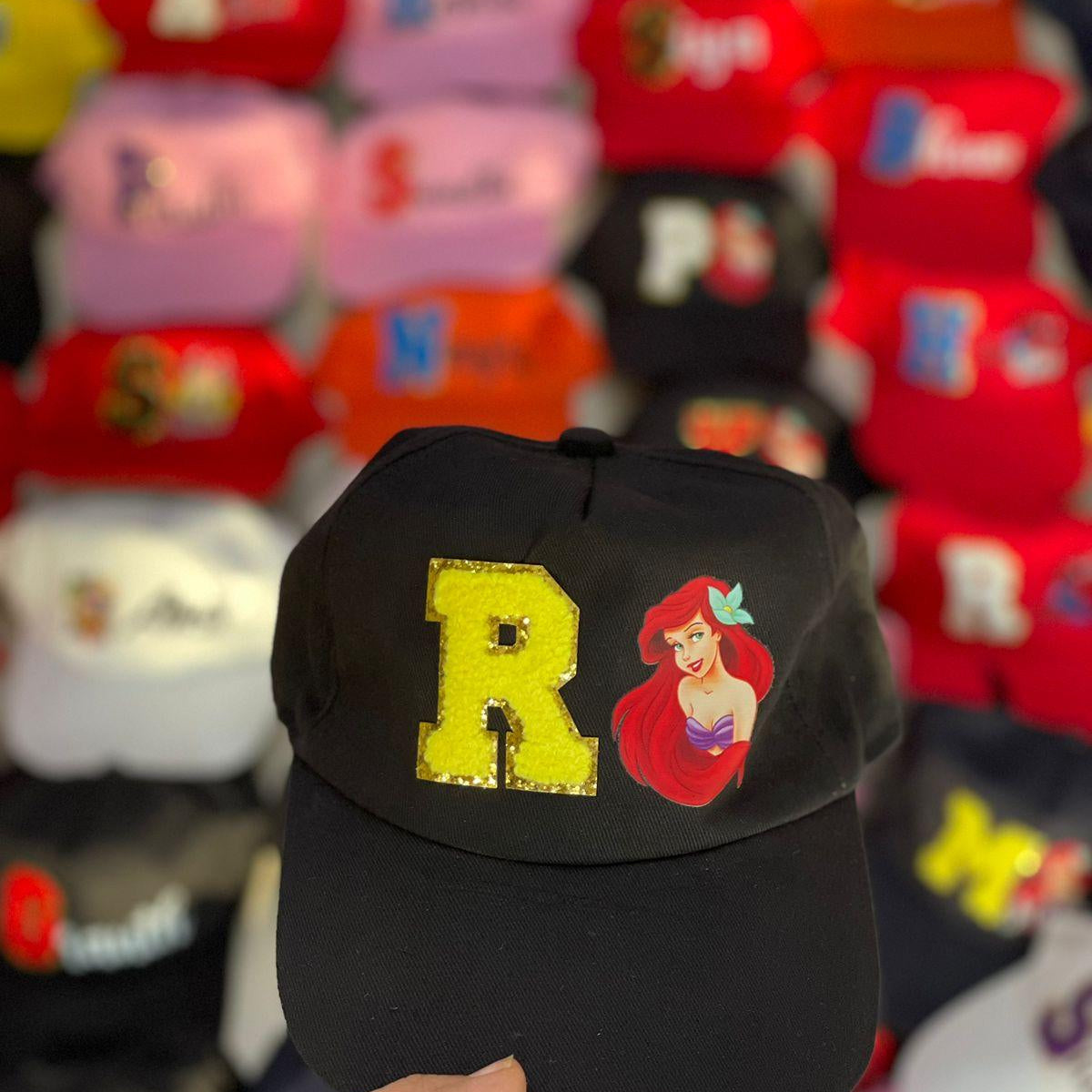 Personalised Cap with Initial and Character PRETTY UR PARTY