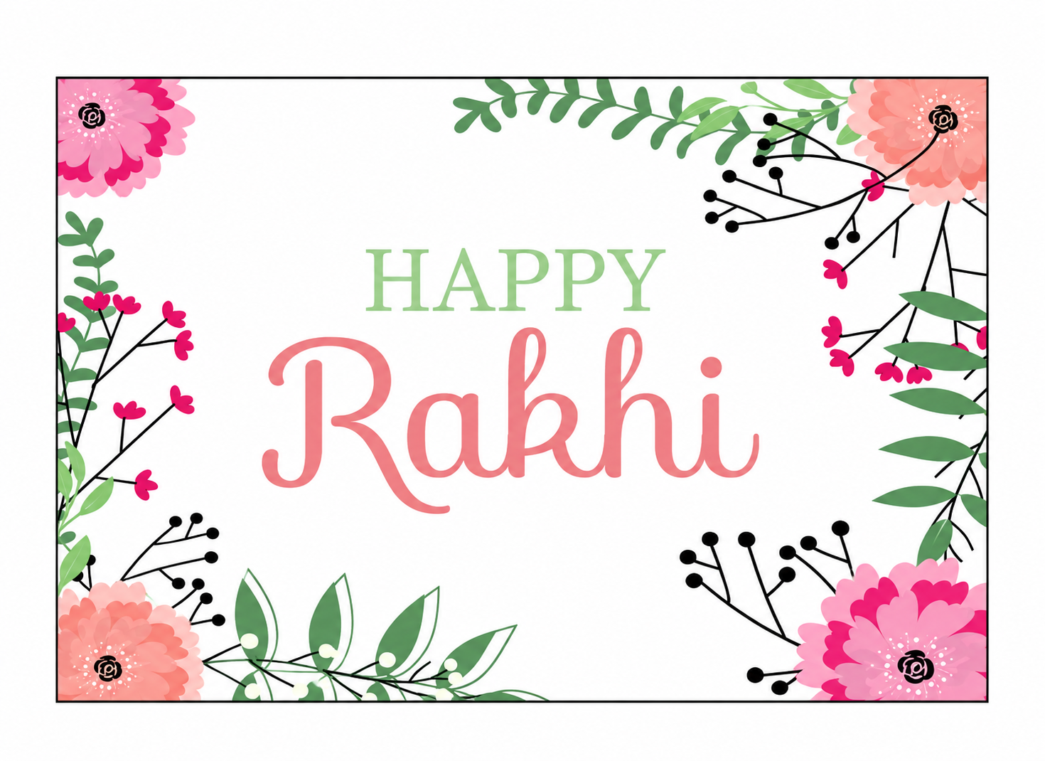 Pink Floral Rakhi Theme Table Mats Pink Floral Rakhi Theme Table Mats