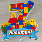 Lego theme Cake Topper HANDCRAFTED Pretty UR Party